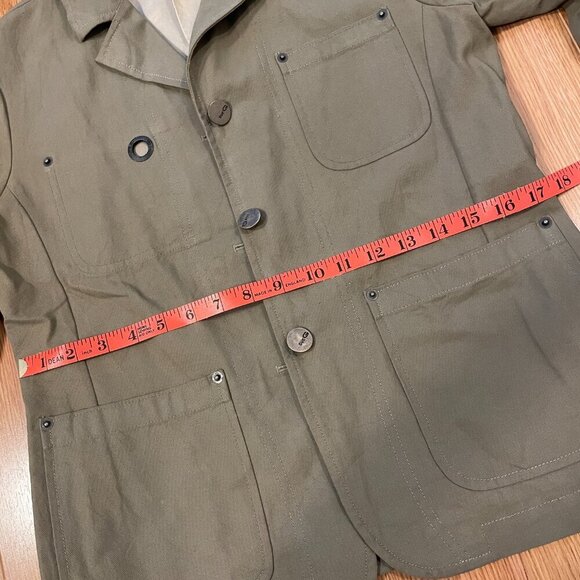 Vintage Due G Collared Coated Canvas Jacket - Picture 15 of 15